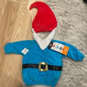 New Gnome costume for infants. Soft hat with beard warm.
